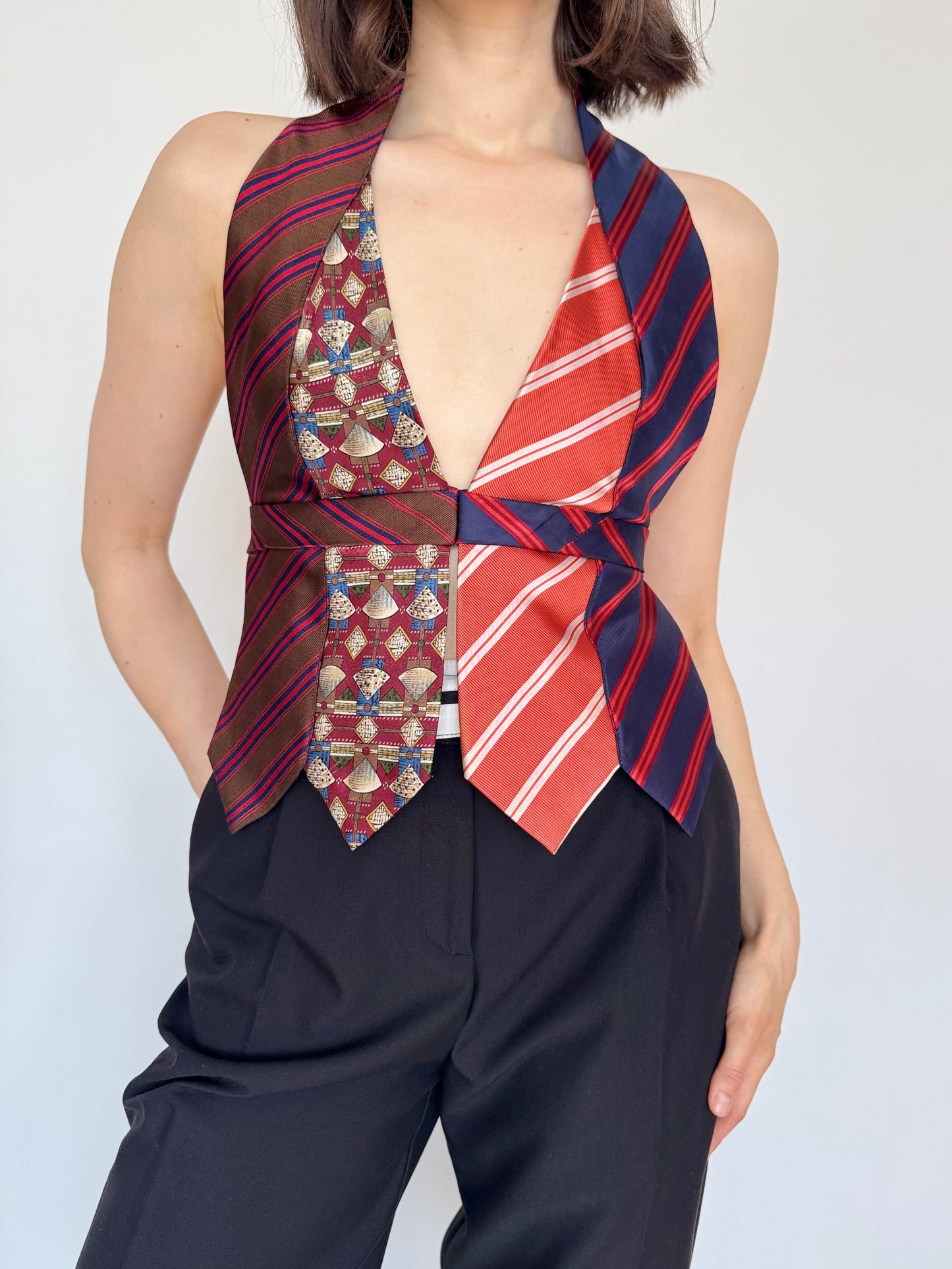 Silk Tie Top