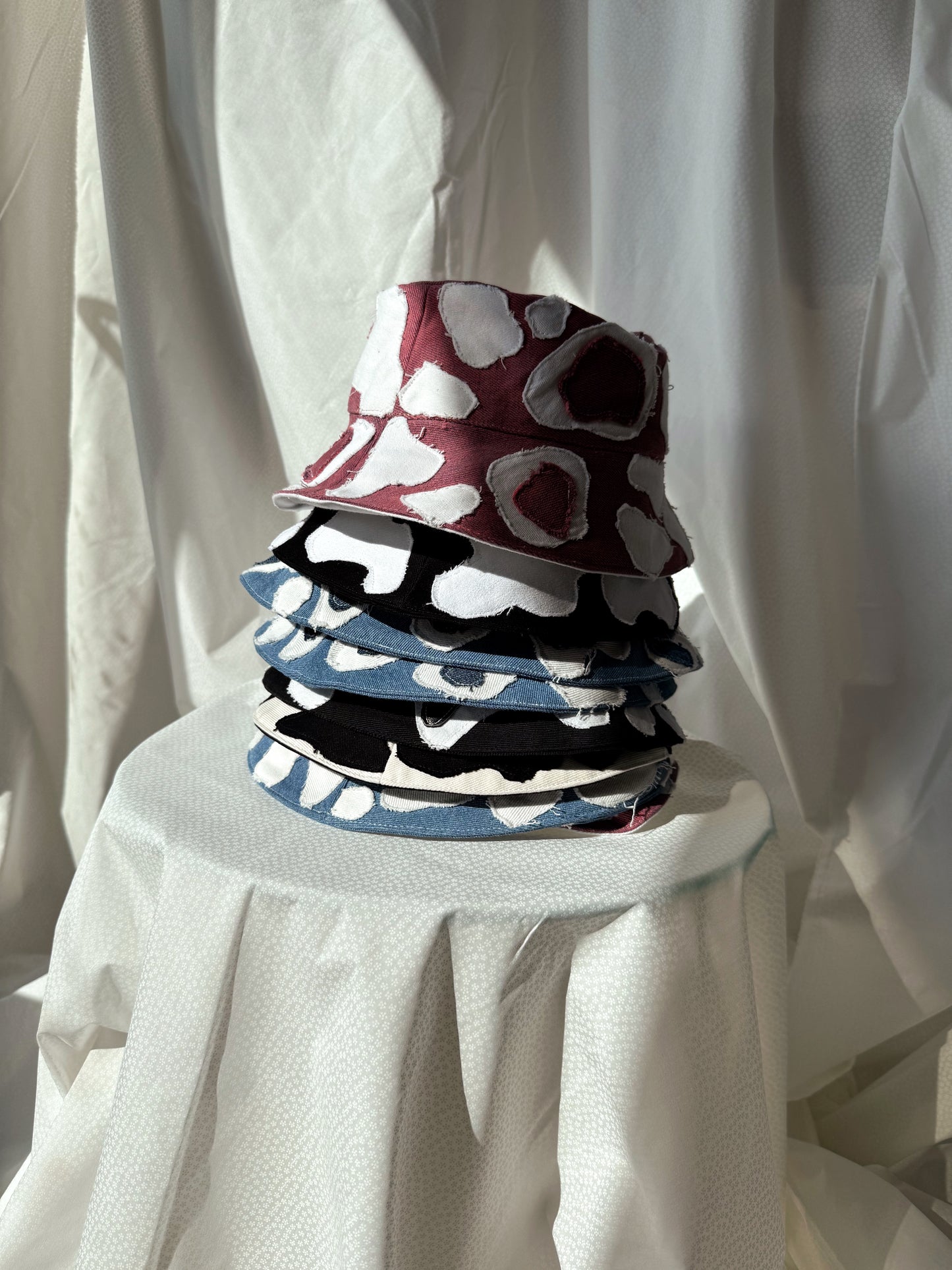 Pink Patchwork Bucket Hat