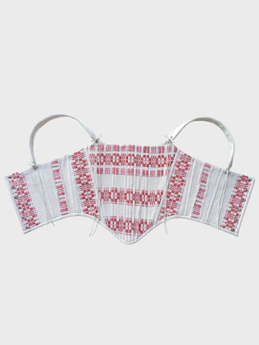 Romanian handwoven folk corset, M