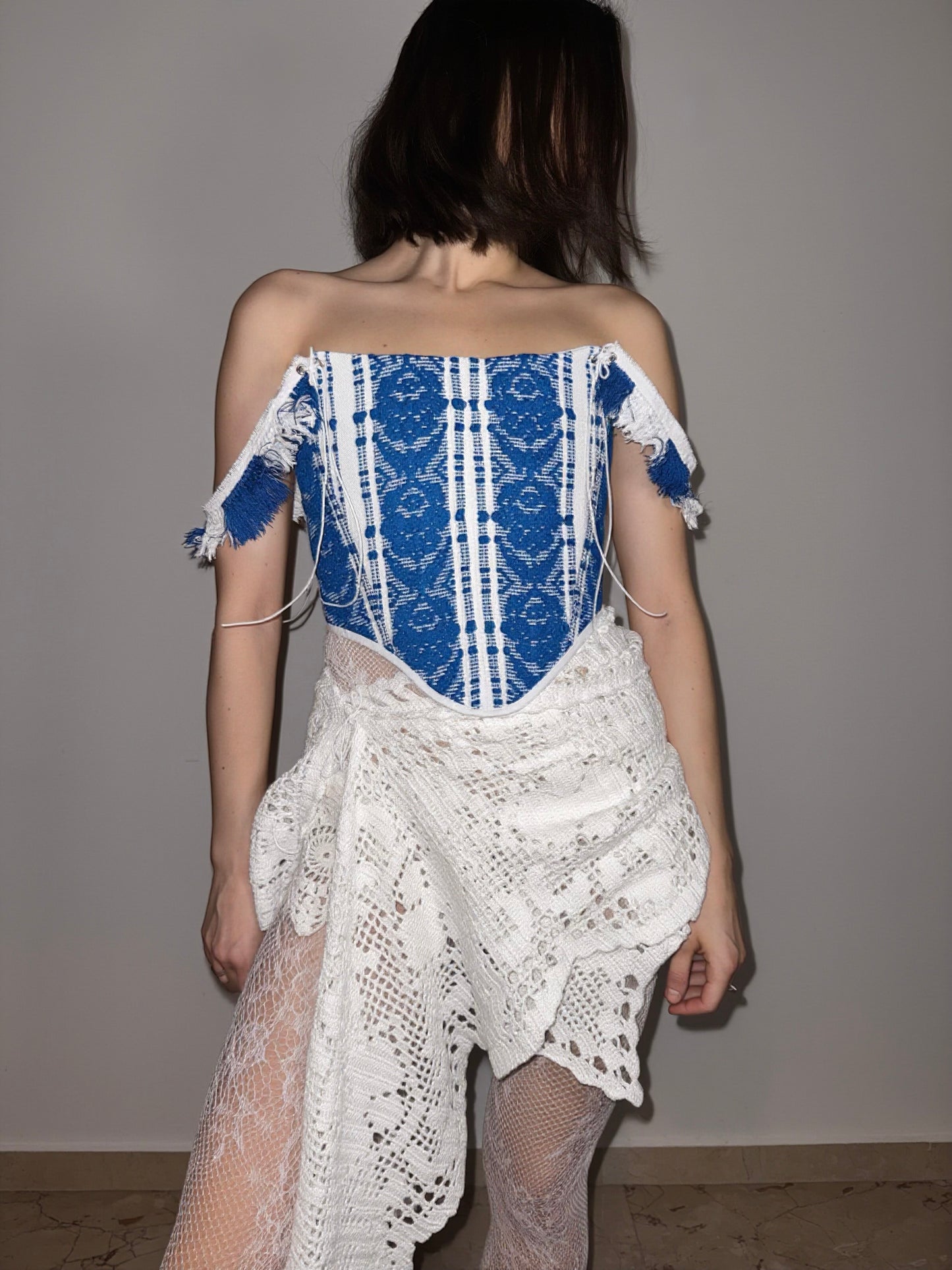 Romanian handwoven folk corset, M