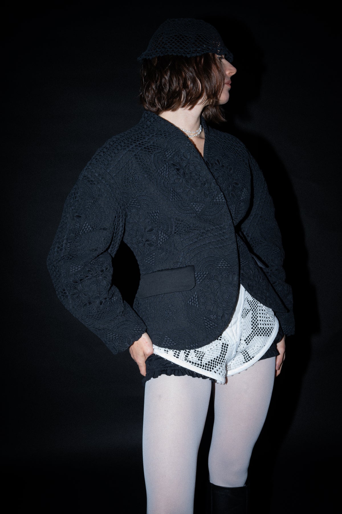 Sculpted lace blazer [Pre-Order]