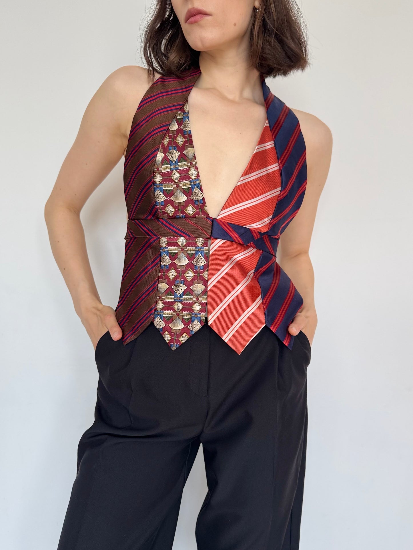 Silk Tie Top
