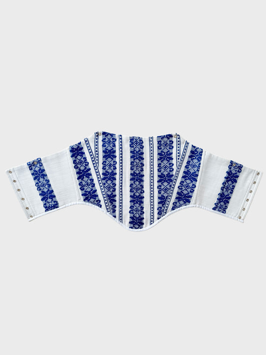 Romanian handwoven folk corset, L