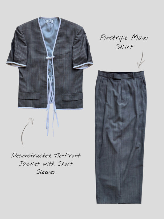 Reworked Gray Hugo Boss Wool Suit