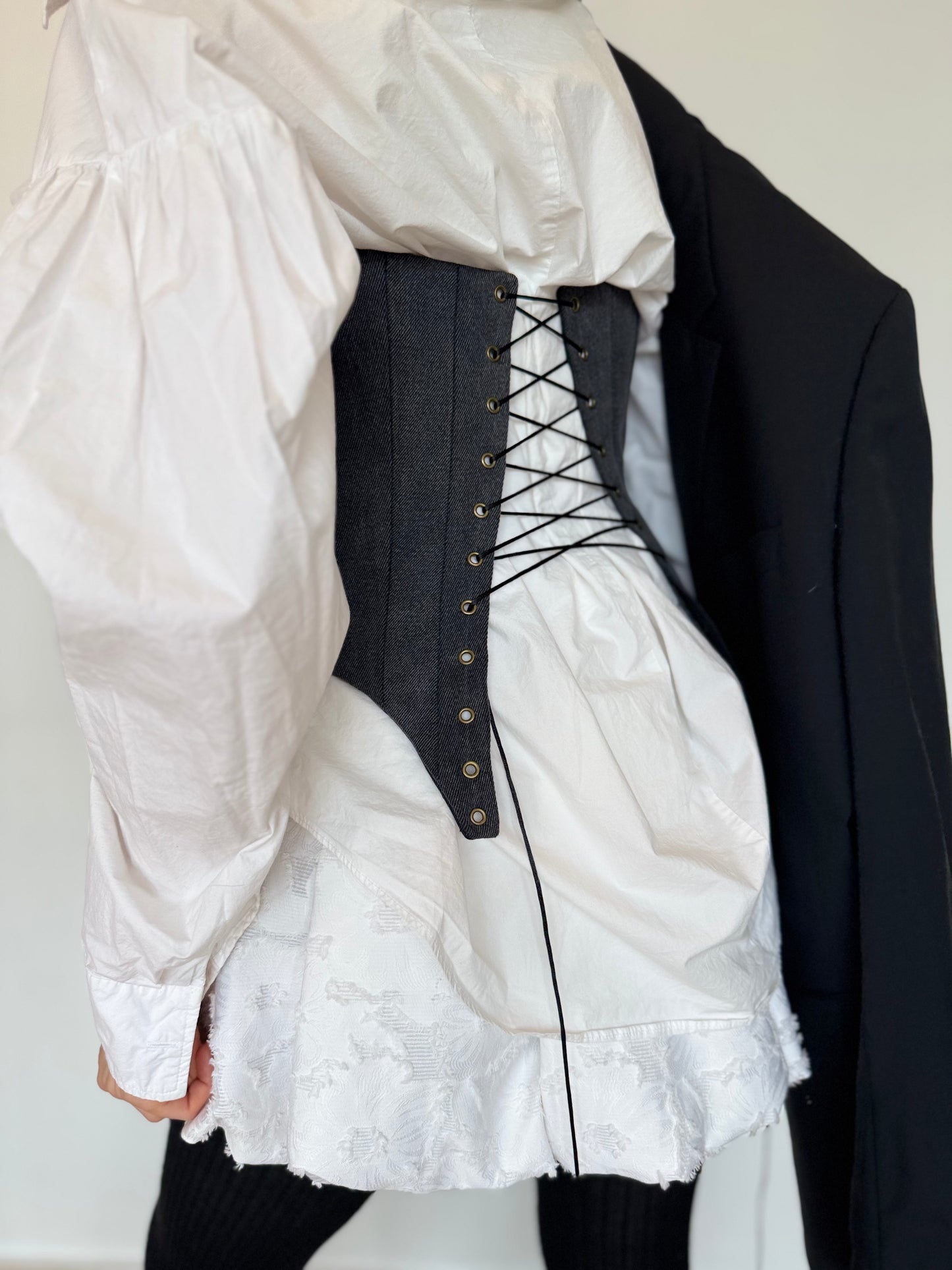 SCAR Corset in black and white [Pre-order]