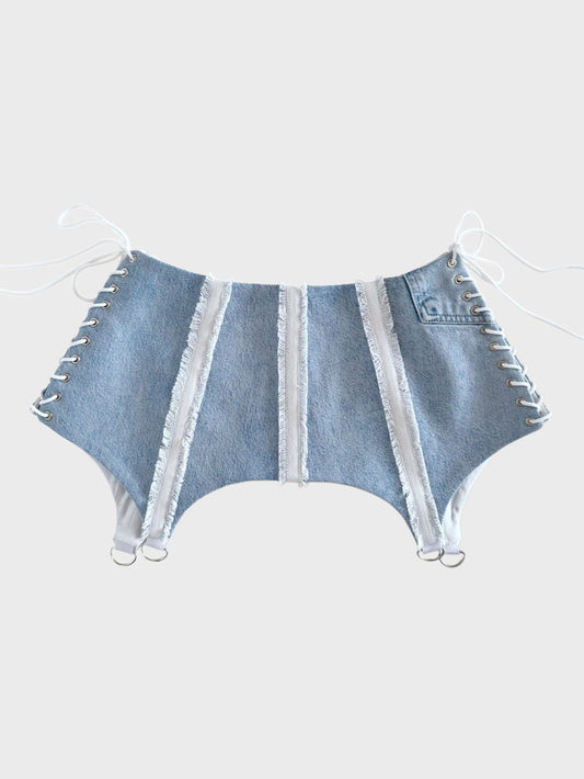 Light Denim Corset Belt [Pre-Order]