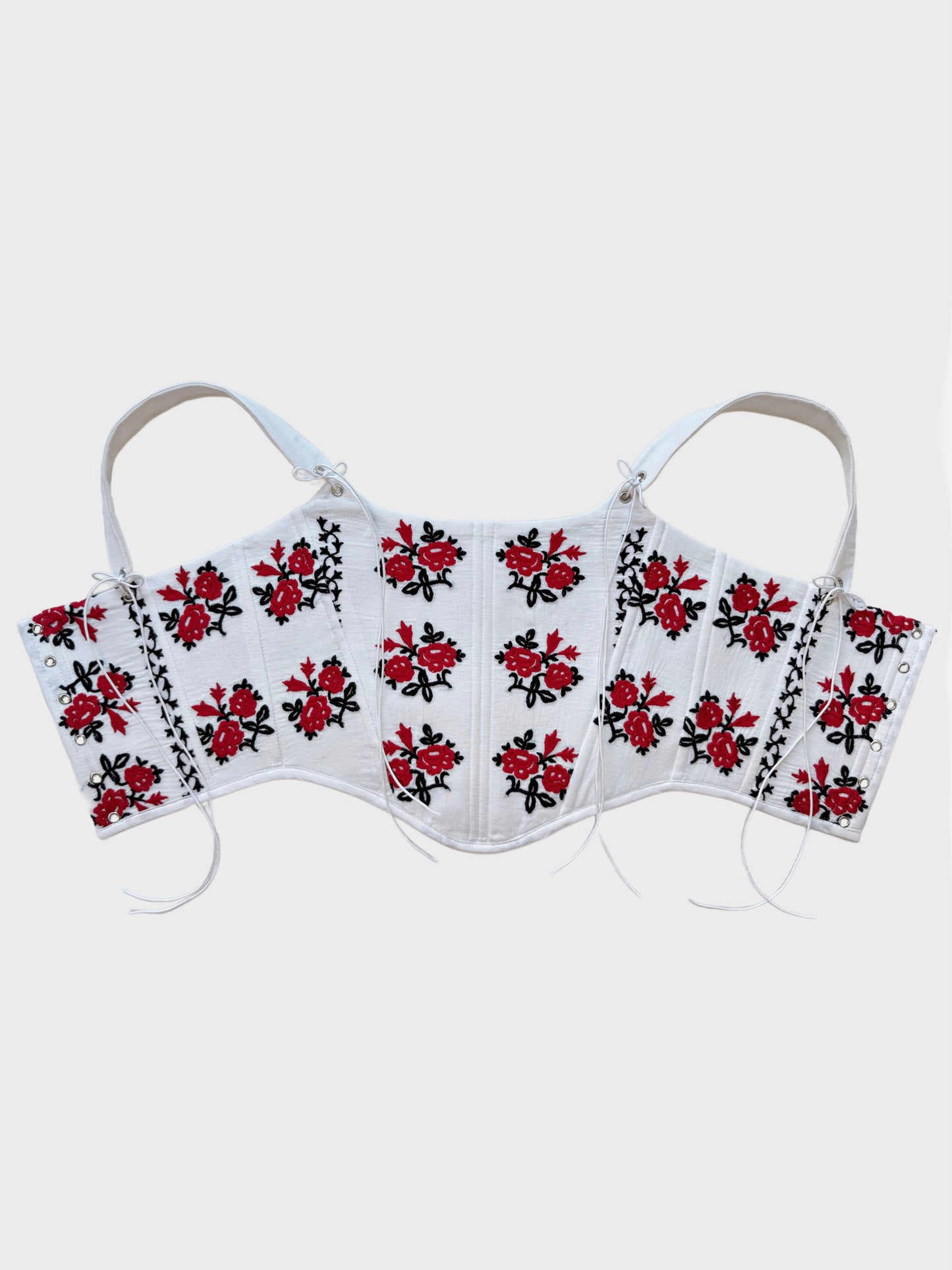 Romanian Folk Corset with floral motifs