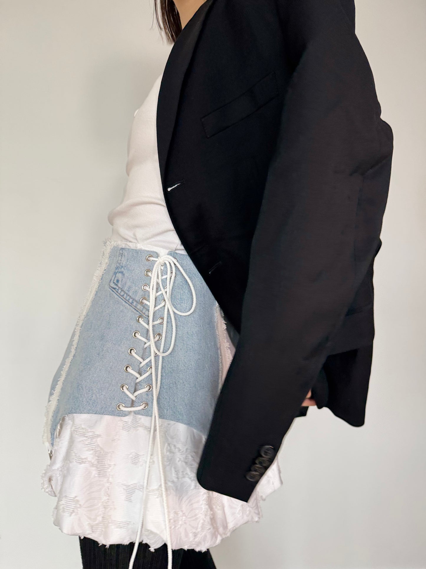 Light Denim Corset Belt [Pre-Order]