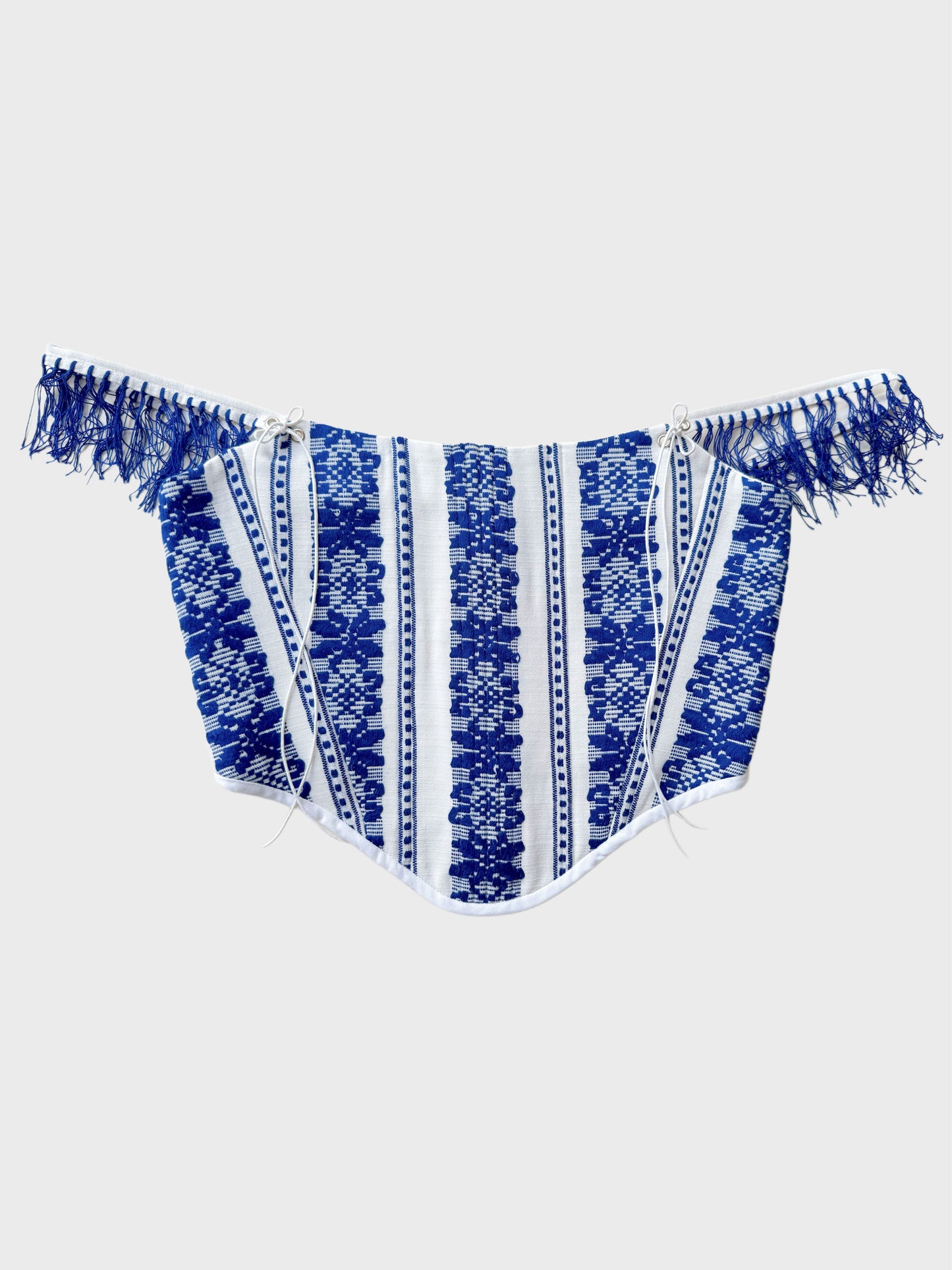 Romanian handwoven folk corset, L