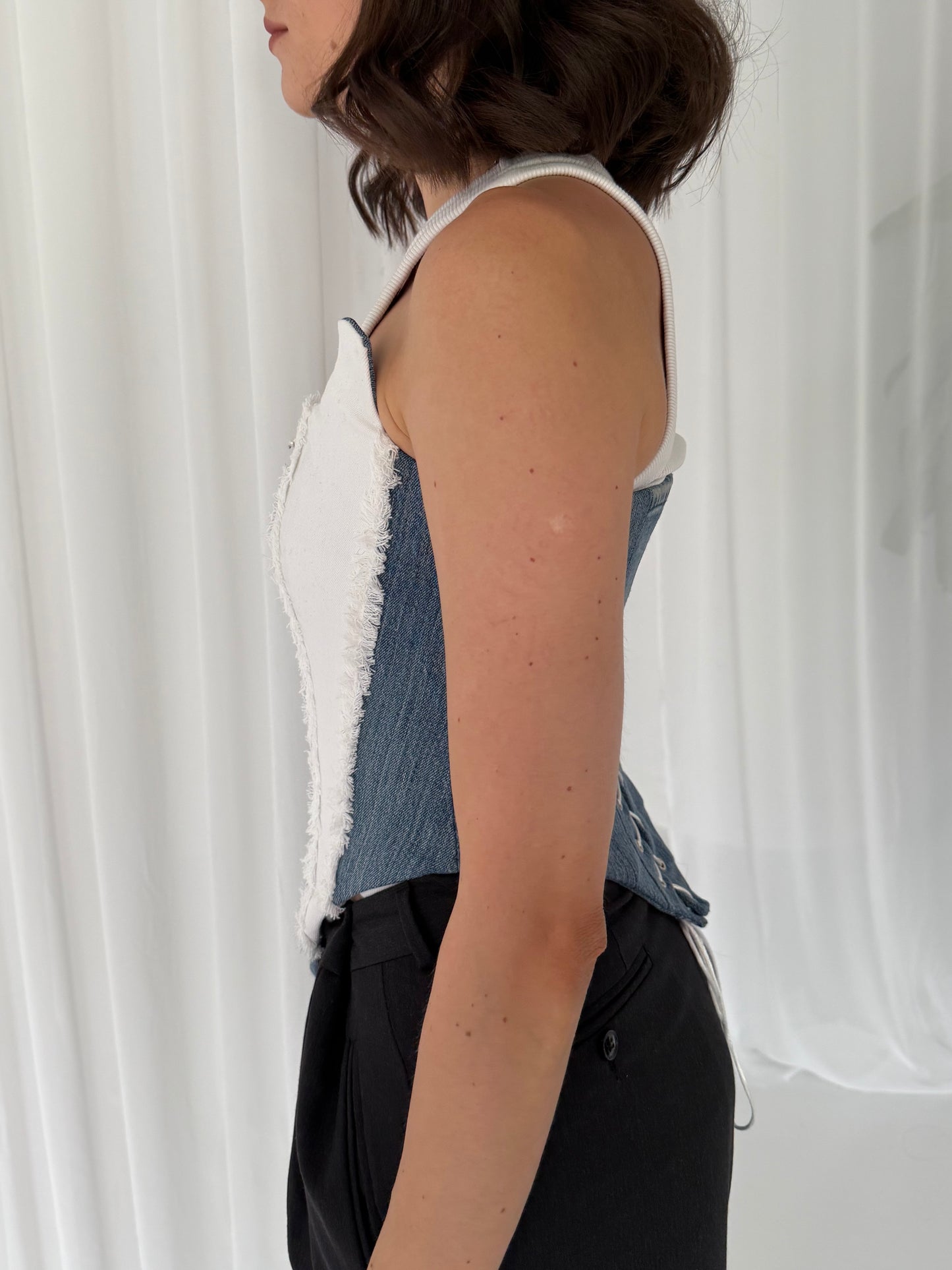 SCAR Corset in blue and white [Pre-Order]