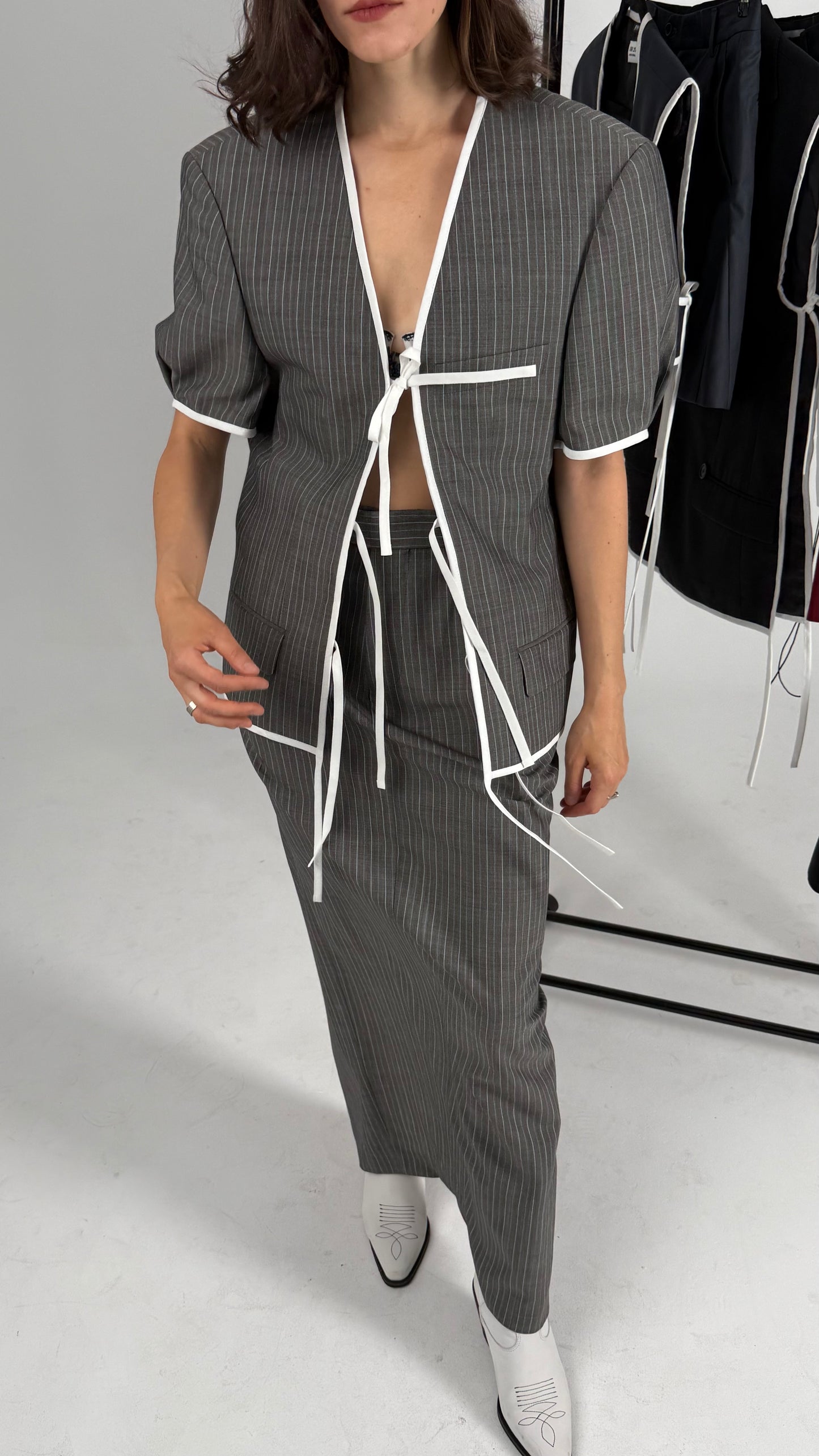 Reworked Gray Hugo Boss Wool Suit