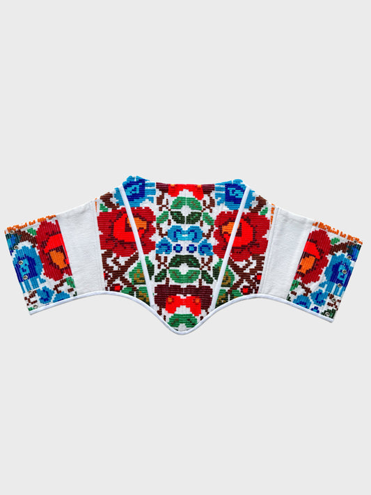 Romanian handwoven folk corset