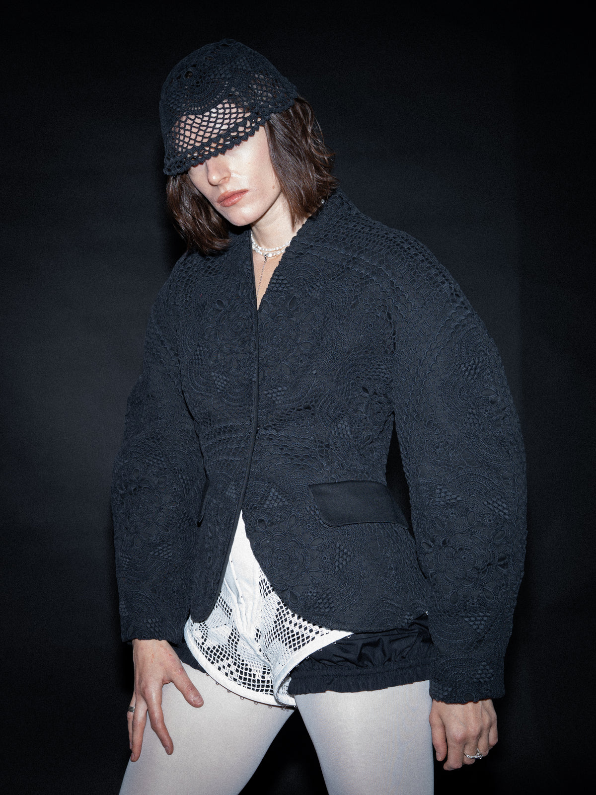 Sculpted lace blazer [Pre-Order]