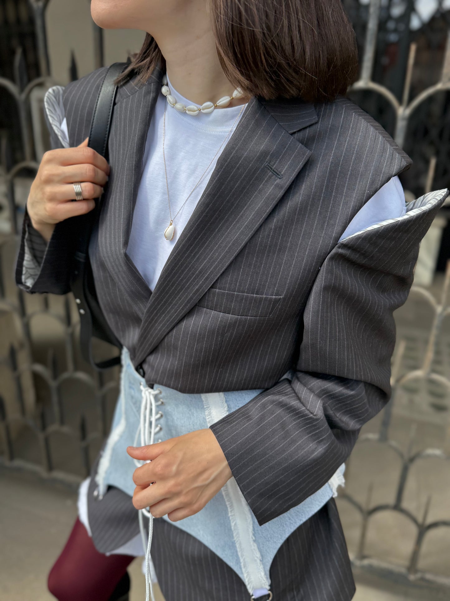 Deconstructed Wool Blazer
