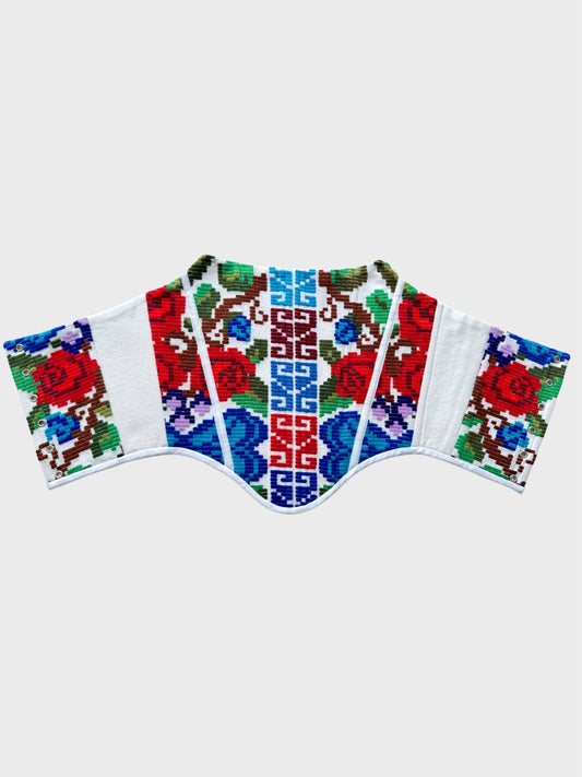 Romanian handwoven folk corset