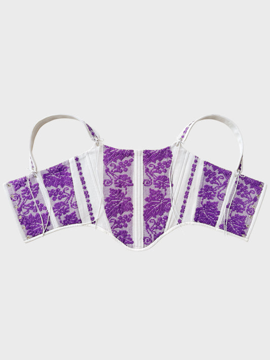 Romanian handwoven folk corset, M