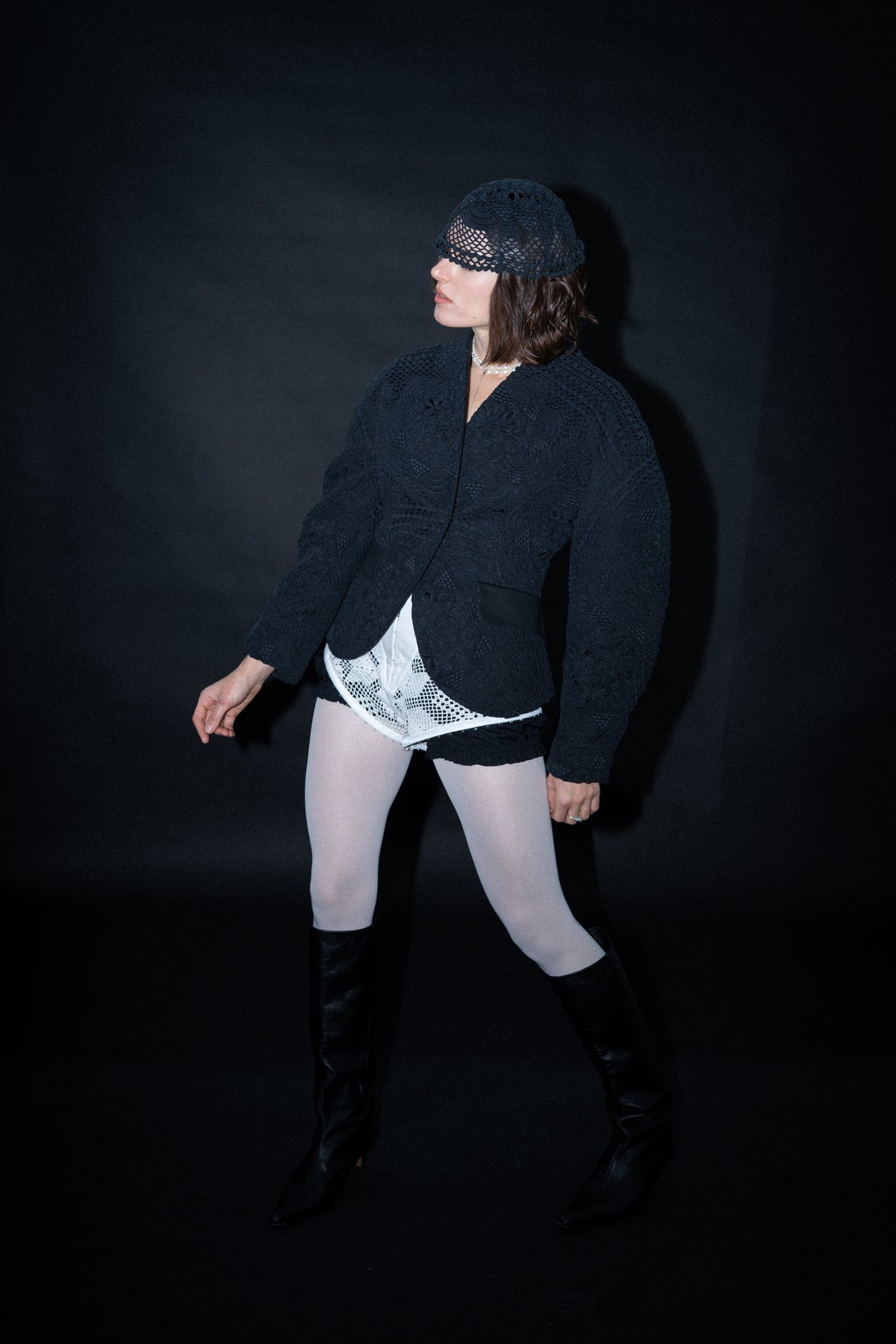 Sculpted lace blazer [Pre-Order]