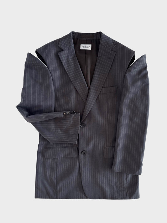 Deconstructed Wool Blazer