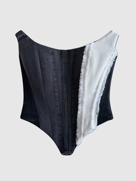 SCAR Corset in black and white [Pre-order]